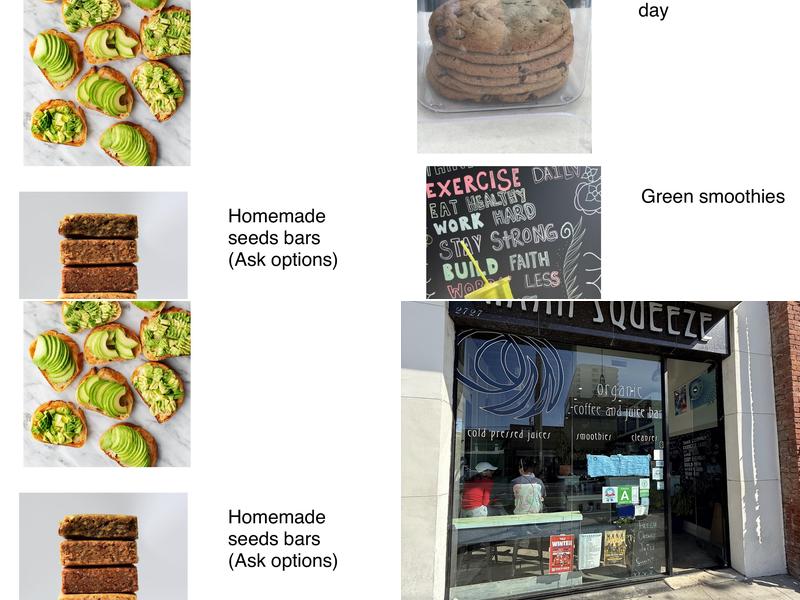 Main Squeeze Menu