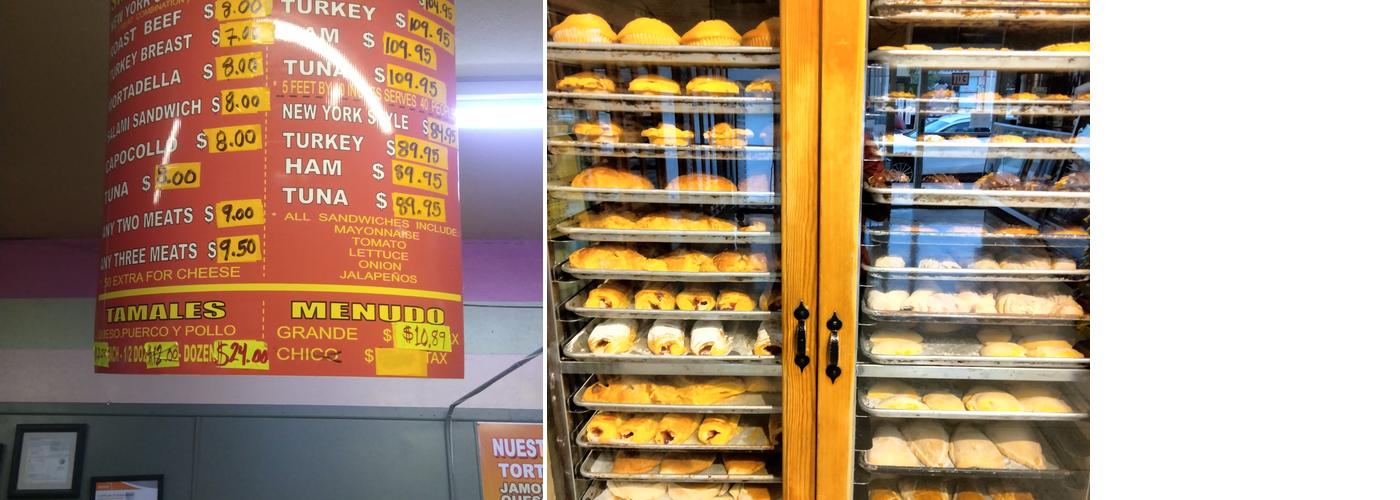 El Globo Bakery Menu