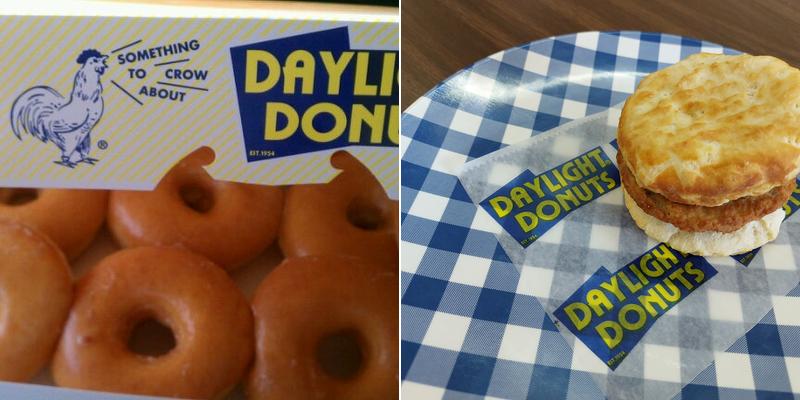 Daylight Donuts Menu