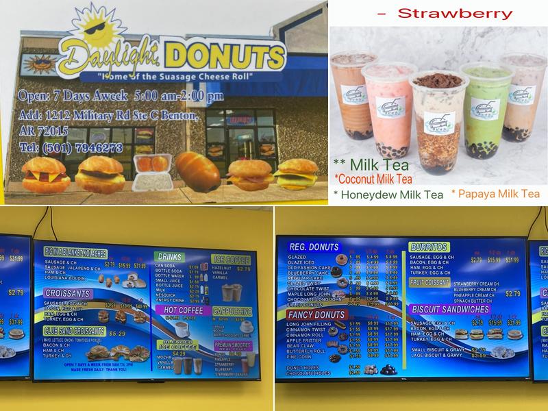 Daylight Donuts Menu