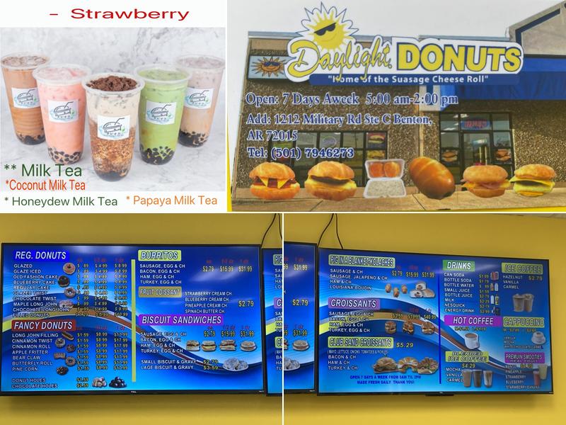 Daylight Donuts Menu