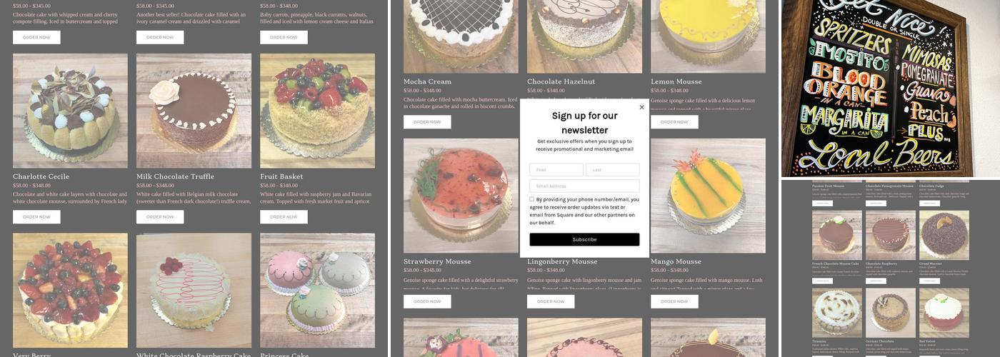 Primrose Bakery Menu