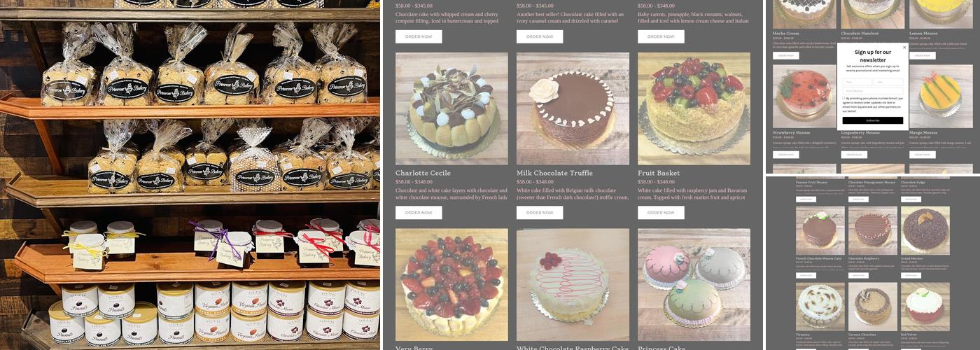 Primrose Bakery Menu