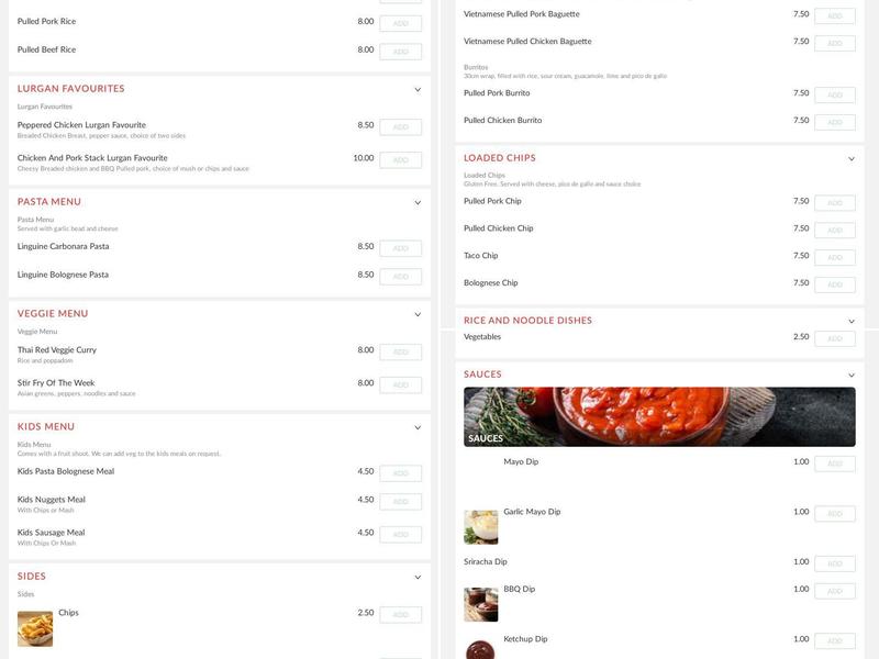 The Weekend Bistro Menu