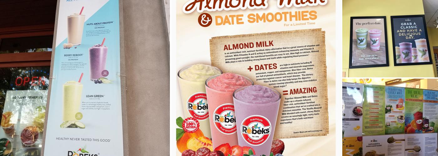 Robeks Fresh Juices & Smoothies Menu