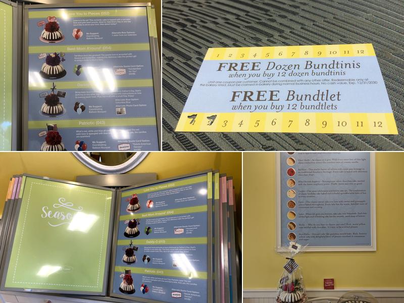 Nothing Bundt Cakes Menu