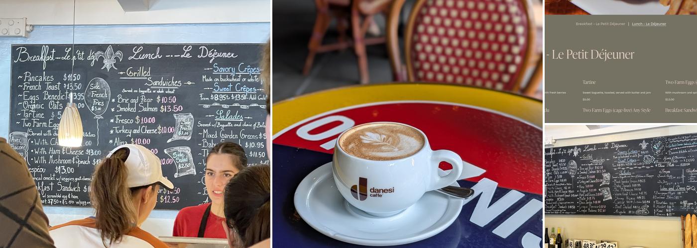 Douce France Menu