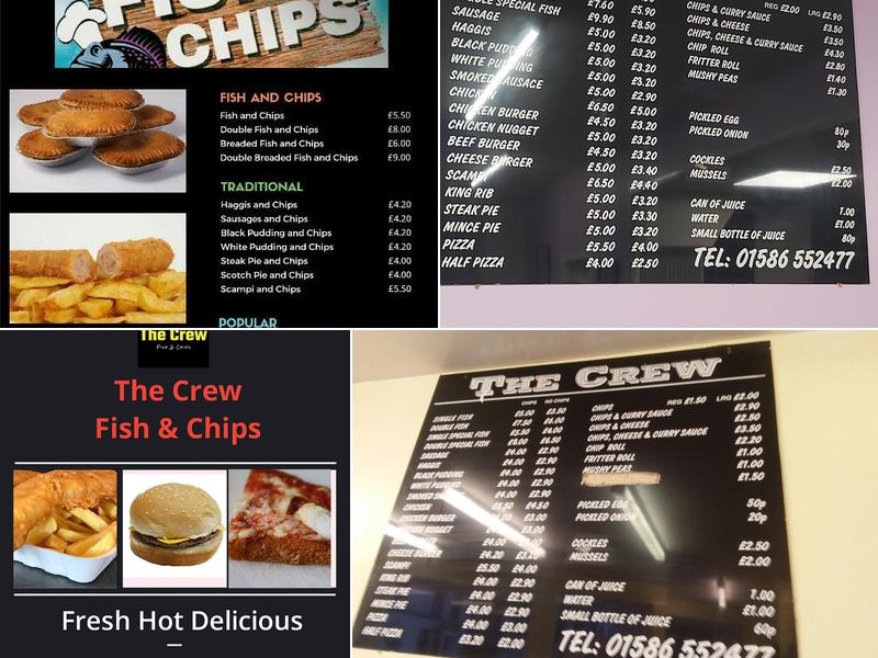 The Crew Fish & Chips Menu