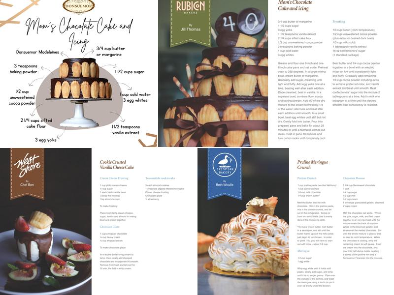 Donsuemor Madeleines Menu