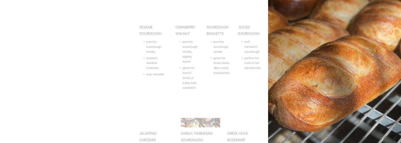 Ozark Natural Breads Menu