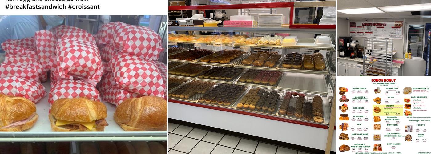 Long's Donuts Menu
