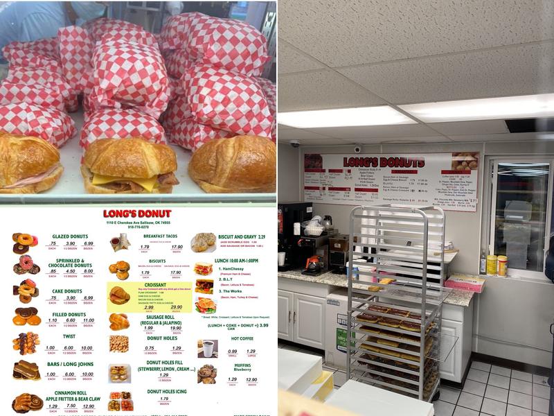 Long's Donuts Menu