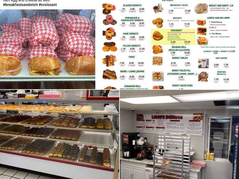 Long's Donuts Menu