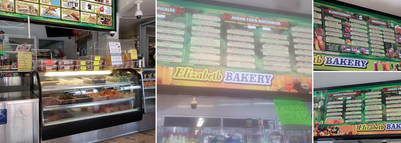 Elizabeth Bakery Menu