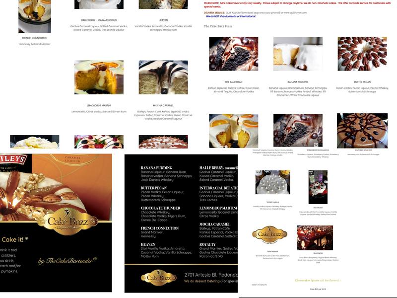 Cake Buzz Menu