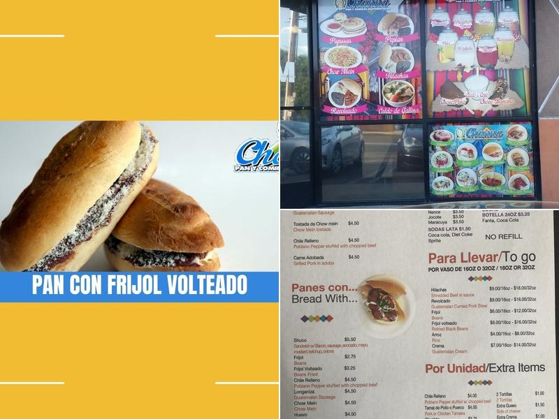 Channy Panaderia Guatemalteca Menu