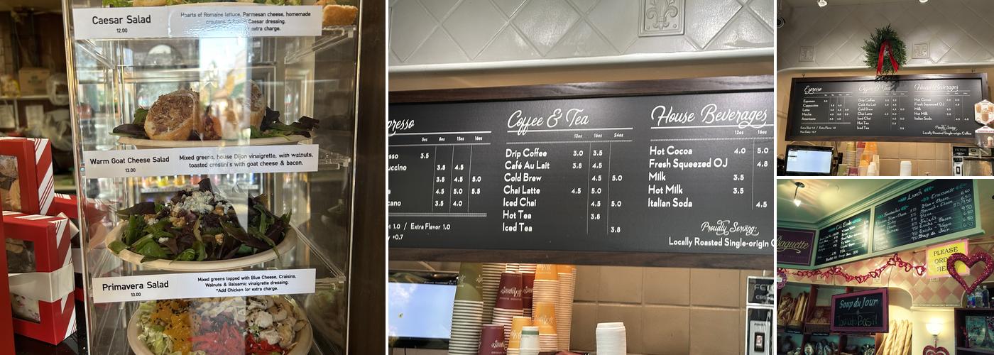 La Baguette Menu