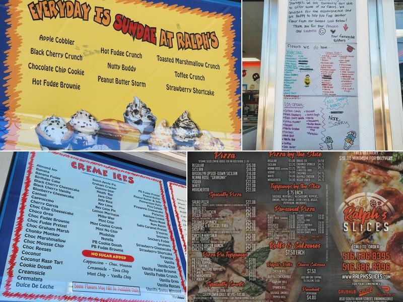 Ralph's Famous Italian Ices Farmingdale Menu