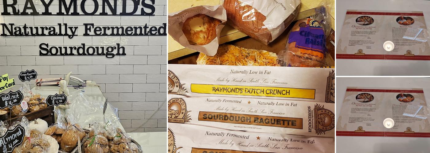 Raymond's Sourdough Bread Outlet Menu