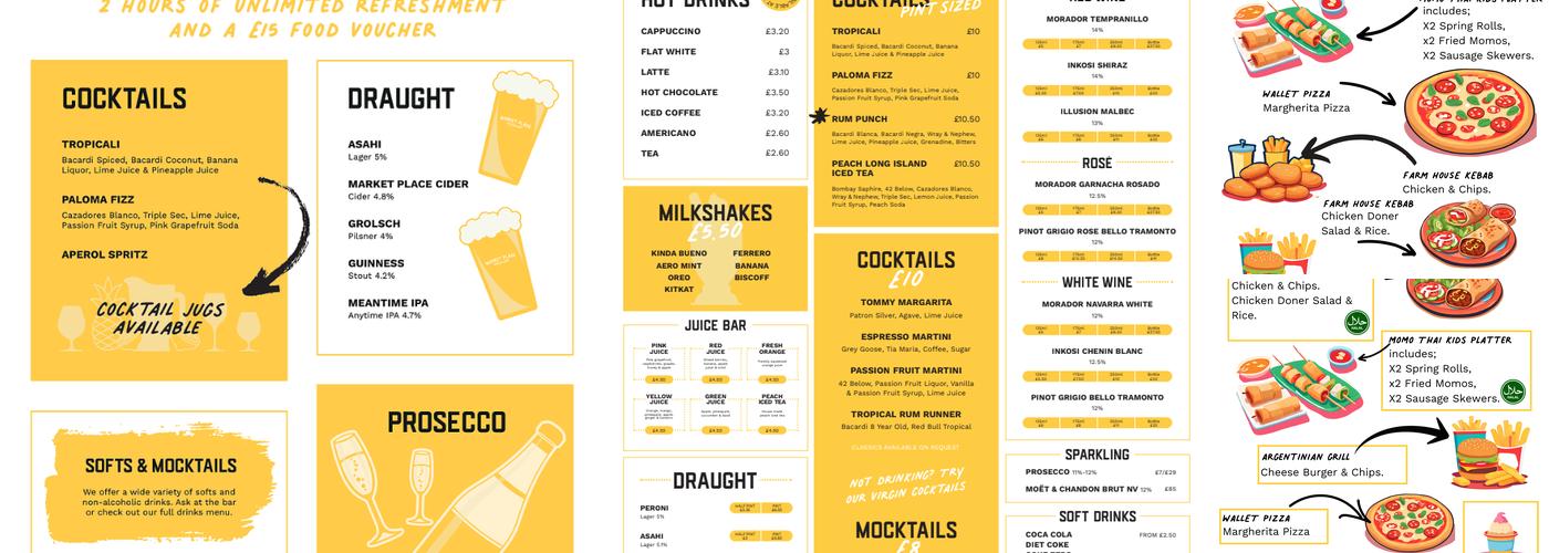 Market Place Harrow Menu