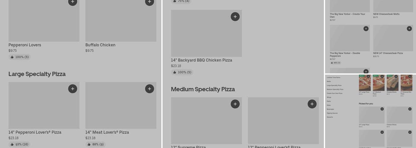 Pizza Hut Menu