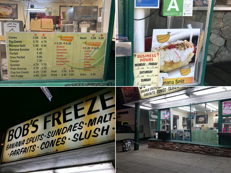 Bob's Freeze Menu