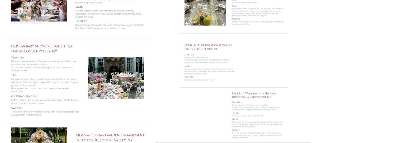 MadeByRK Catering & Events Menu