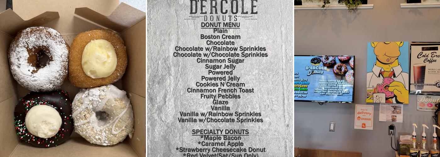 D'Ercole Donuts Menu
