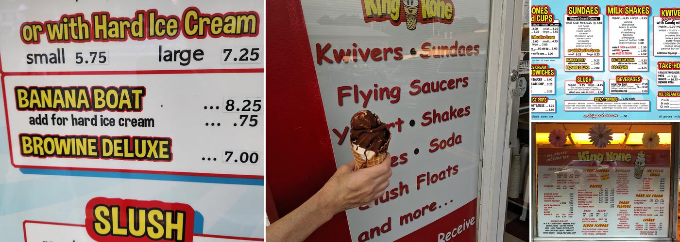 King Kone Menu