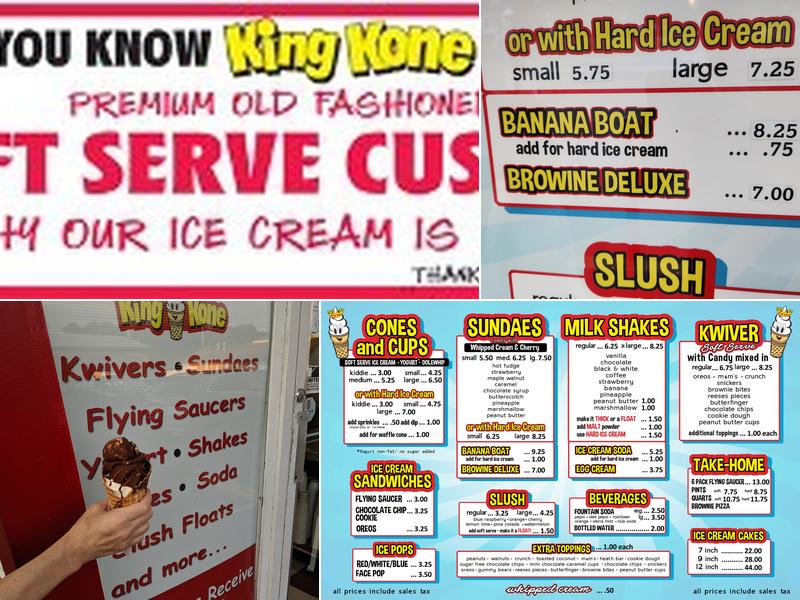 King Kone Menu