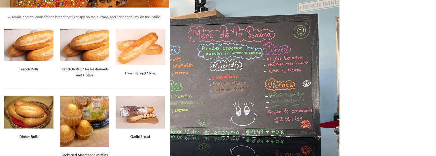 Pacific French Bakery Menu