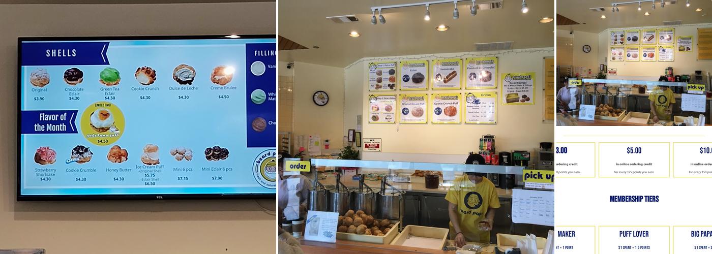 Beard Papa's Menu