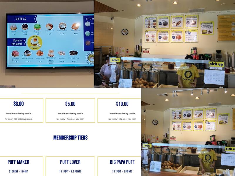 Beard Papa's Menu