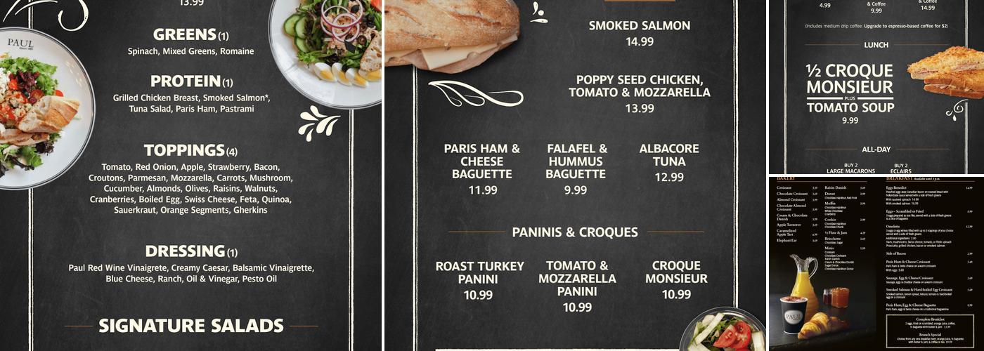 PAUL Menu
