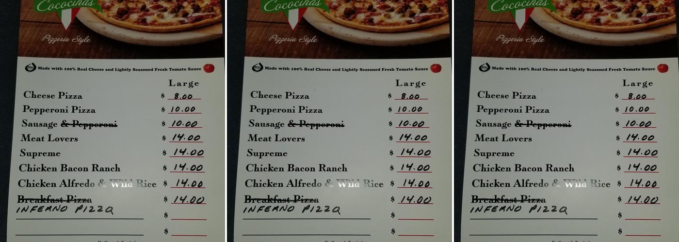 Historic Hautala's Tavern Menu