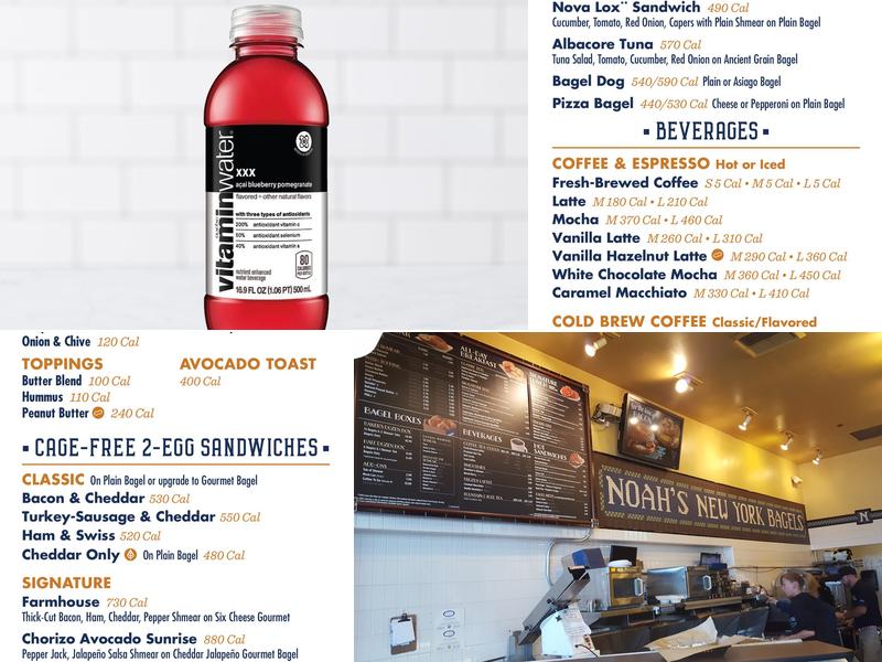 Noah's NY Bagels Menu