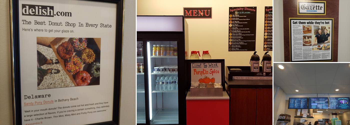 Sandy Pony Donuts Menu