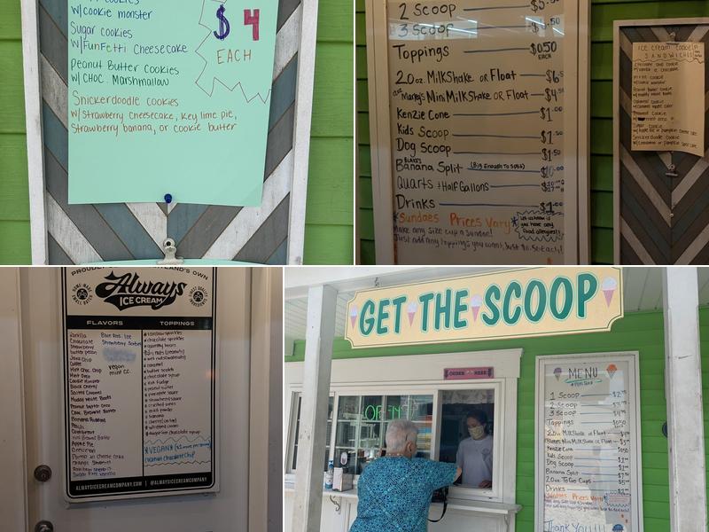 Get the Scoop Menu