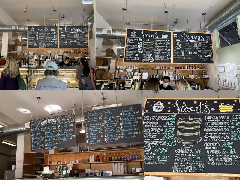 Victoria Pastry Menu