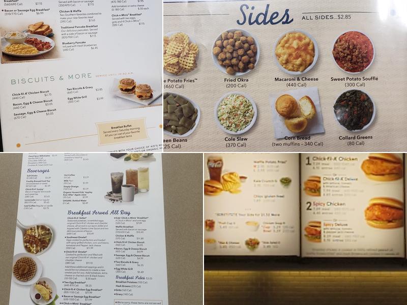 Chick-fil-A Menu