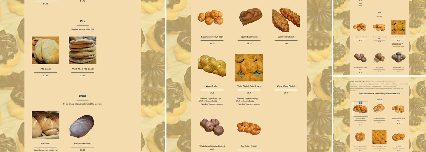Pariser's Bakery Menu