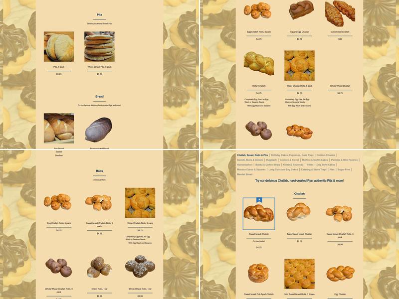 Pariser's Bakery Menu