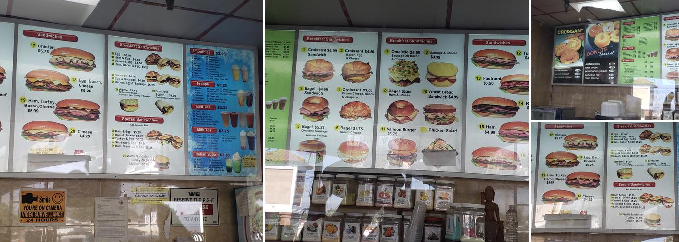 Uncle Joe's Donuts Menu