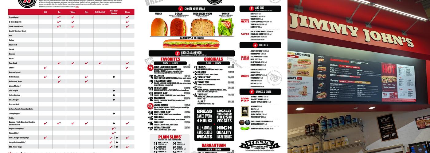 Jimmy John's Menu