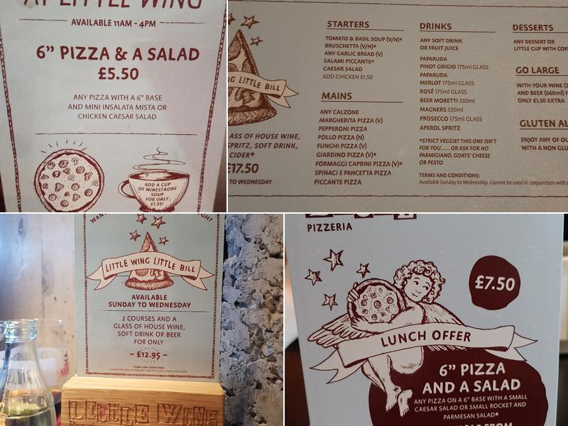 Little Wing Pizzeria Menu