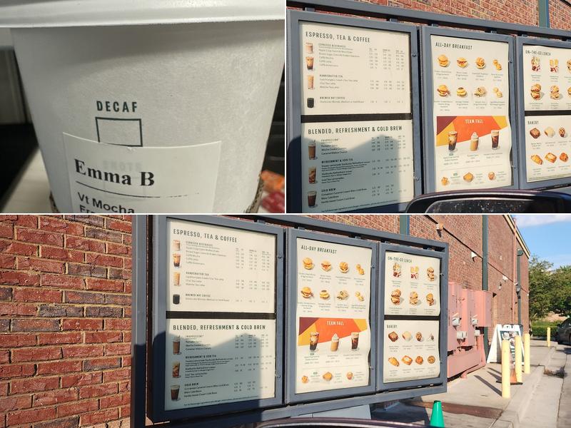 Starbucks Coffee Company Menu
