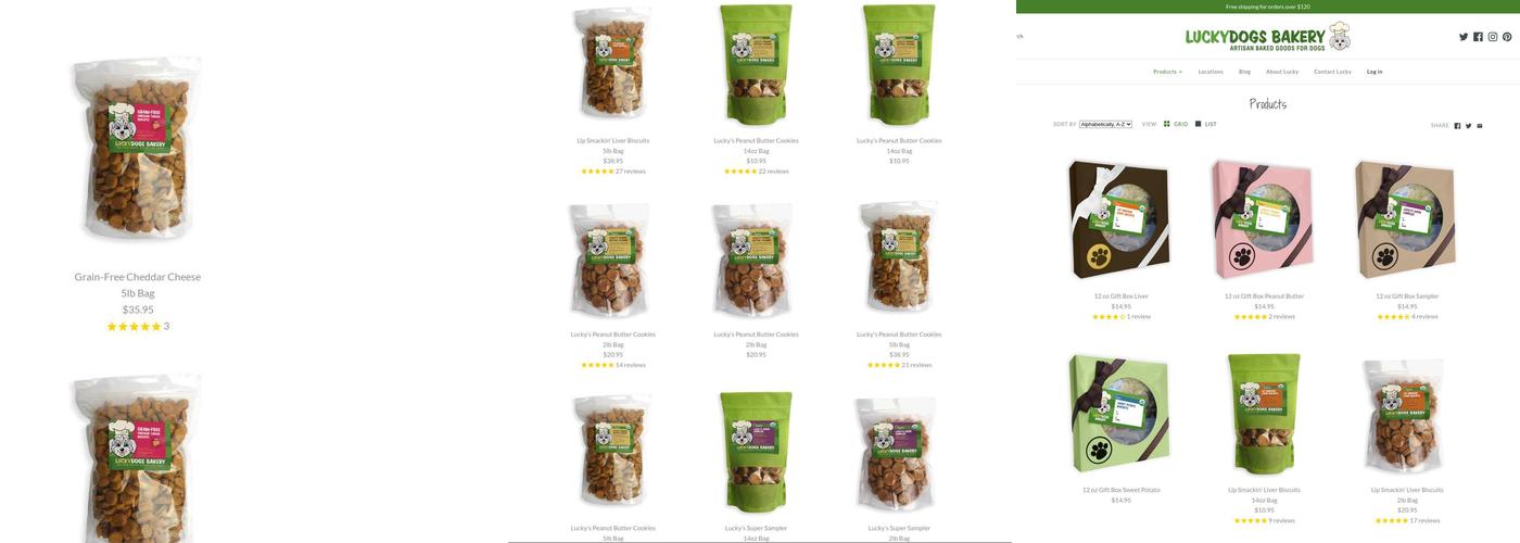 Luckydogs Bakery Menu