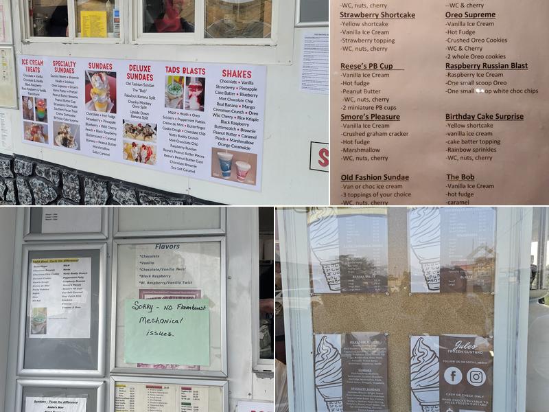 Tad's Dairy Barn Menu