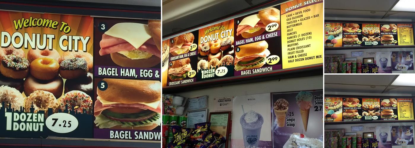 Donut City Menu
