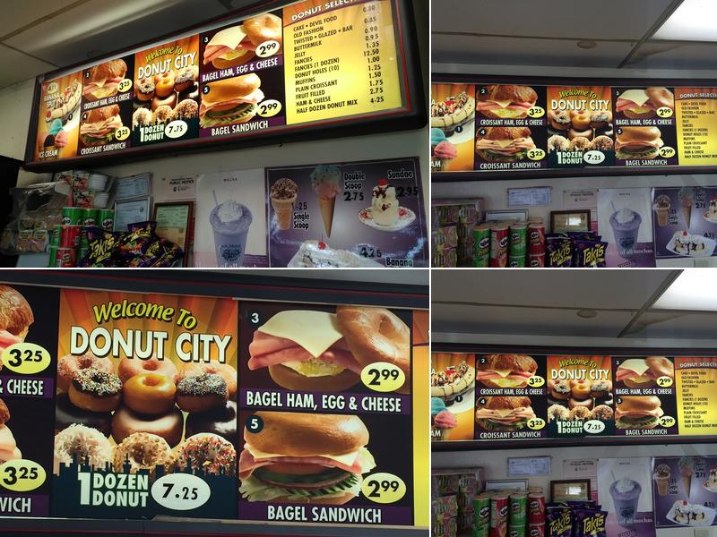 Donut City Menu